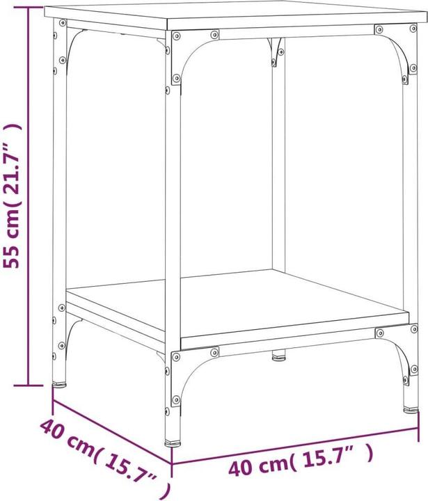 Image du produit vidaXL Couchtisch (40 x 40 x 55 cm)