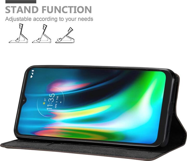 Actual product image Cadorabo Book Invisible Magnet Cover (Motorola Moto G9 Play)