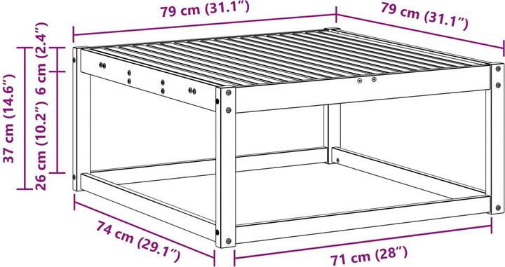 Produktbild vidaXL gartenmöbel