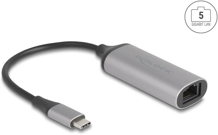 Delock USB Type-C Adapter zu 5 Gigabit LAN (USB-C, RJ45 (1x))
