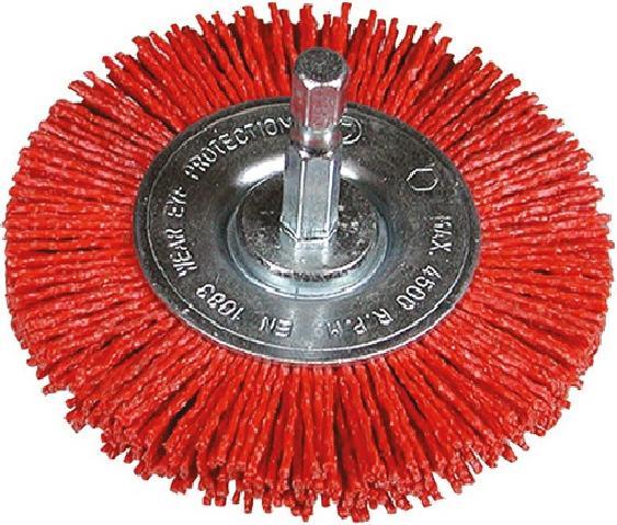 Actual product image Hikoki Zubehör 751329 Rundbürste 75 mit 1/4"-Sechskant-Schaft mit fein geschliffenem Nylon