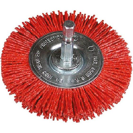 Hikoki, Abrasivi, Zubehör 751329 Rundbürste 75 mit 1/4"-Sechskant-Schaft mit fein geschliffenem Nylon