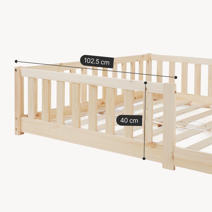 Produktbild En.Casa Kinderbett Tanna 120x200 cm Natur (120 x 200 cm)