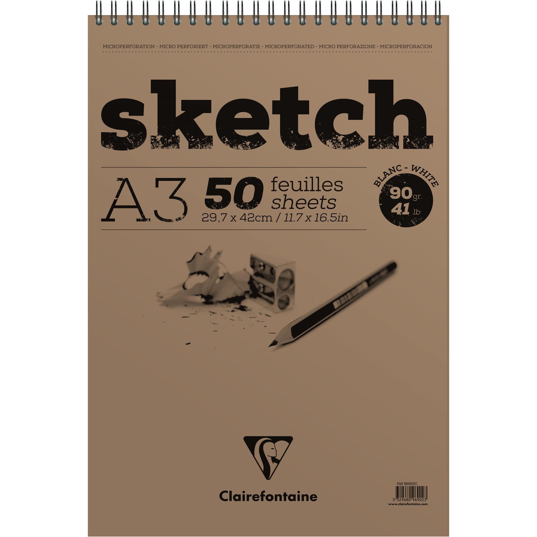 Clairefontaine, Heft + Block, Trockene Techniken