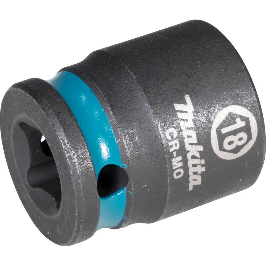 Makita, Chiave a bussola + esagonale, Chiave a bussola SW18 Impact Nero (18 mm)