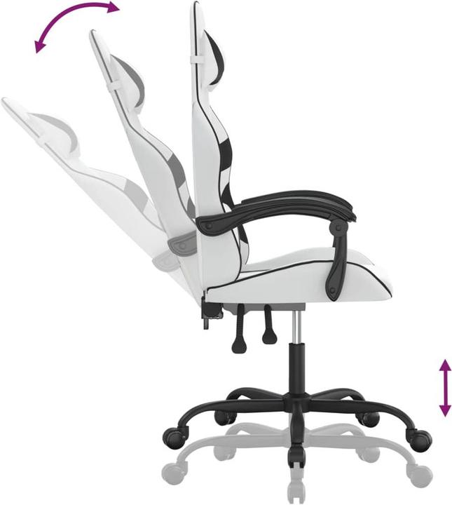 Produktbild vidaXL Gaming-Stuhl (44.50 - 54.50 cm)