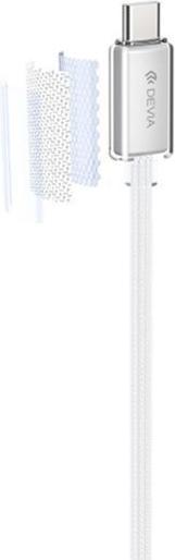 Actual product image Devia cable EC688 Extreme PD USB-C - USB-C 1,5 m 60W 3A white (1.50 m, 60 W)