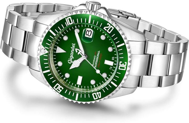 Immagine prodotto Gigandet Orologio subacqueo automatico con quadrante verde e riserva di carica (Orologio sub, 43 mm)