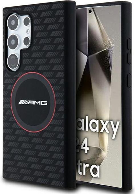 Produktbild Mercedes AMG AMHML23SMRK S928 czarny/black hardcase Silicone Carbon Pattern MagSafe (Samsung Galaxy S24 Ultra)