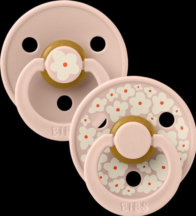Produktbild Bibs Studio Nuggi Colour 2 PACK Latex Round 6-12m Jasmine Blush Mix (2 x, 6 - 12 Monate)