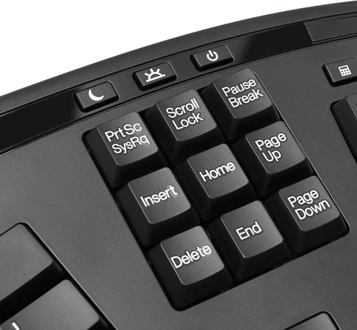 Produktbild Adesso TruForm pro™ Wireless Ergonomic Keyboard and Laser Mouse (US, Kabellos)