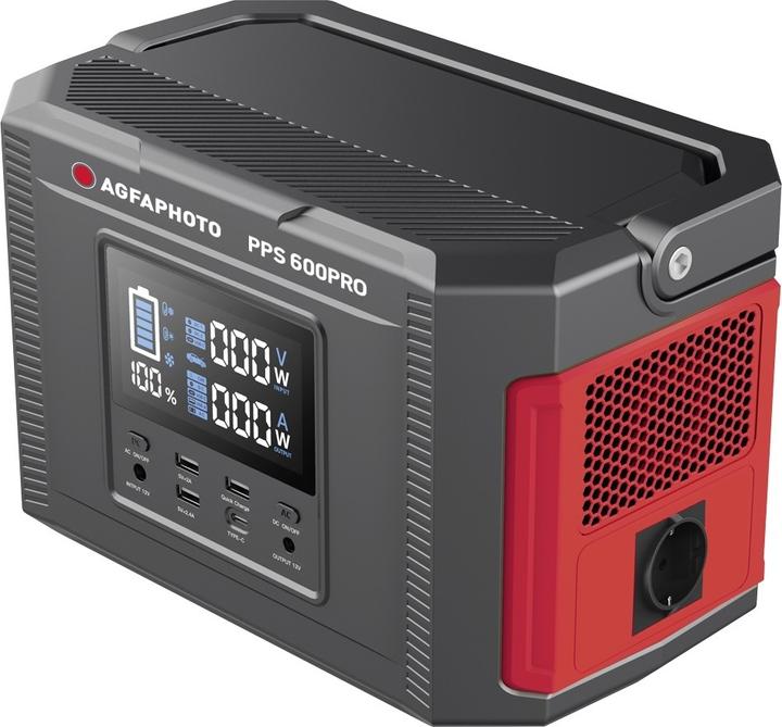 AGFAPHOTO PPS600Pro Powerstation Li-Ion Schwarz, Rot (640 Wh, 6.40 kg)