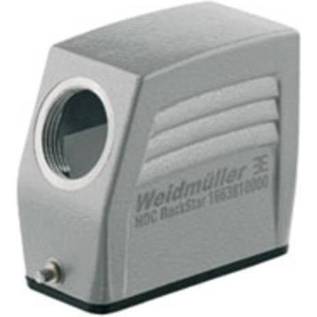 Weidmüller Alloggiamento del gommino Staffa longitudinale Alu IP66 1663810000, Cavo + Spina elettrica, Grigio