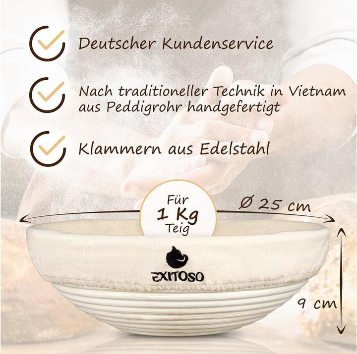 Produktbild Exitoso Gärkörbchen zum Brotbacken