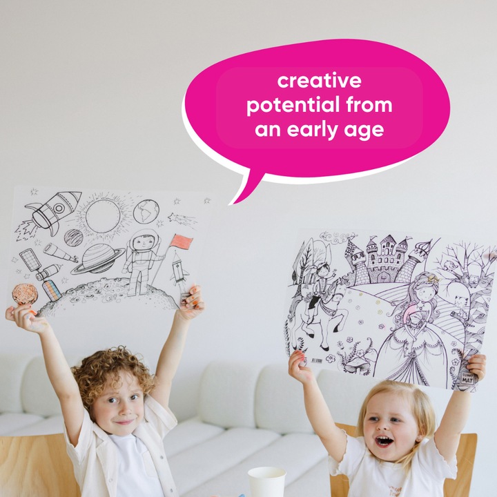 Actual product image Funny Mat Reusable Painting Mat UNICORN (48 x 33.5 cm)