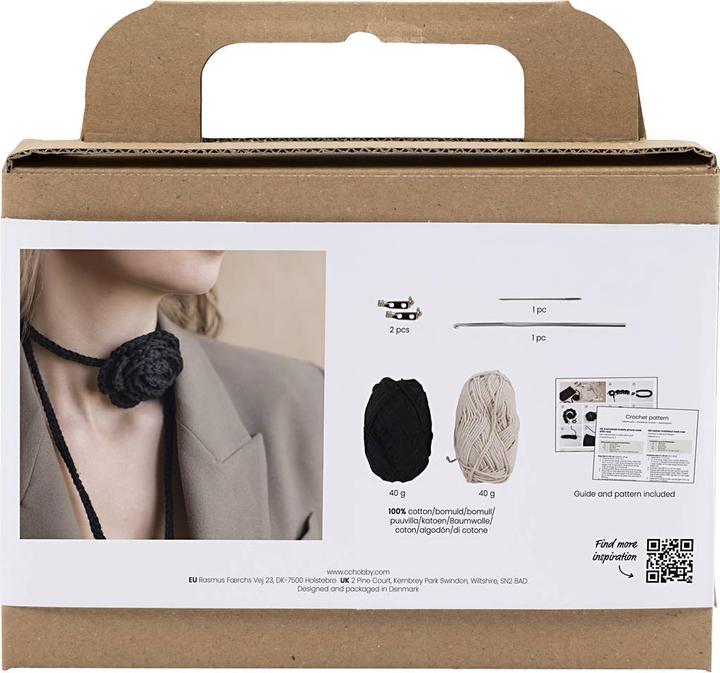 Image du produit Creativ Company Mini Craft Kit - Crochet - Bag With Rose (977633)