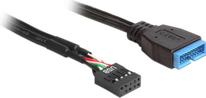 Productafbeelding Delock USB-kabel intern (0.30 m, Industriële kabel)