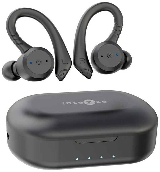 Intezze CORE In-ear Bluetooth Handsfree Headphones with Charging Case Black