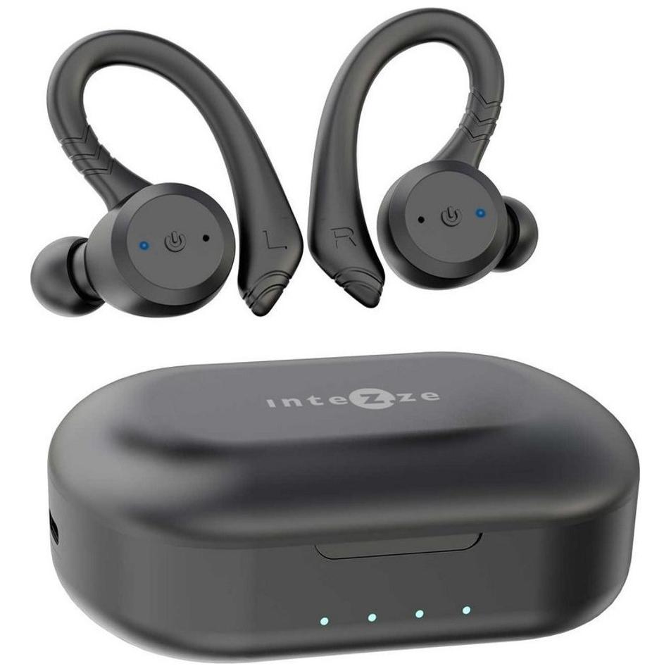 Intezze CORE In-ear Bluetooth Handsfree Headphones with Charging Case Black, Kopfhörer