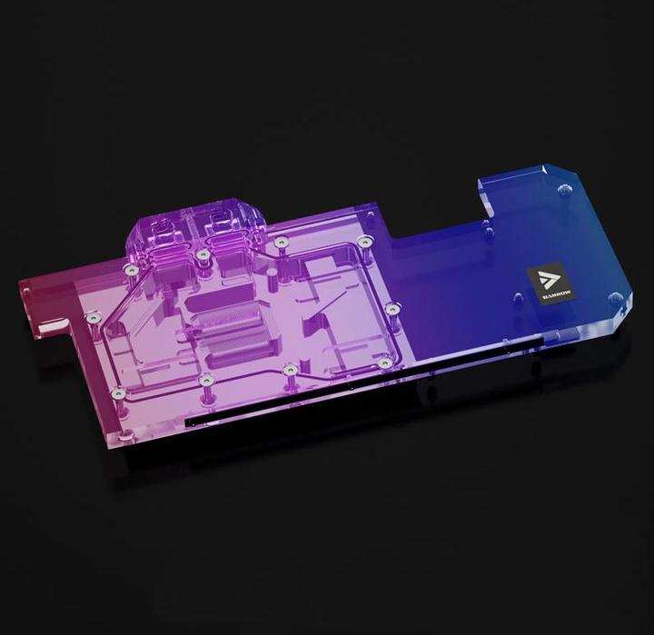 Actual product image Barrow LRC2.0 full coverage GPU Water Block for ASUS STRIX 3090/80 Aurora RGB - Acrylic