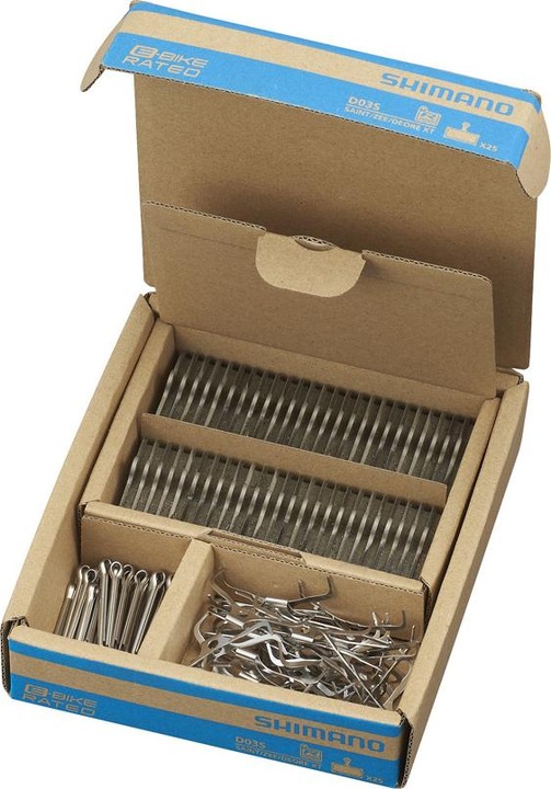 Shimano Pastiglie freno BP D03S RXBS Resina sintetica 25 paia Confezione da officina (Shimano, Resina sintetica)