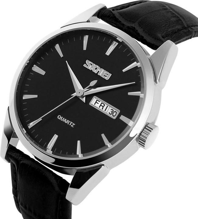 Actual product image Skmei 9073SIBK-B Herrenuhr + BOX (Analogue wristwatch, 39 mm)