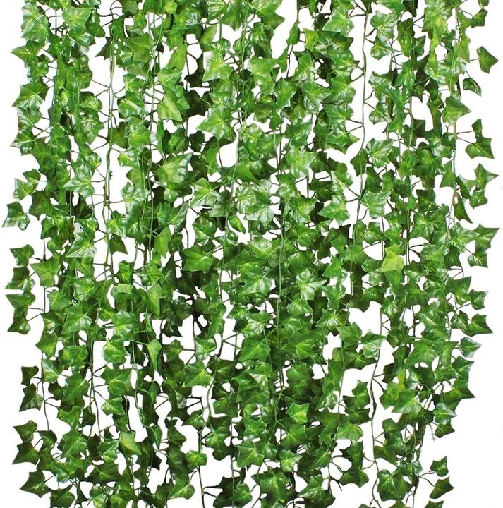Actual product image I Am Creative Deko Blumenranke Kunstblätter Girlande 12er Set (220 cm)