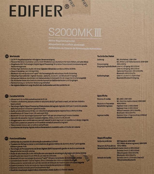 Produktbild Edifier S2000MKIII (1 Paar, 130 W)