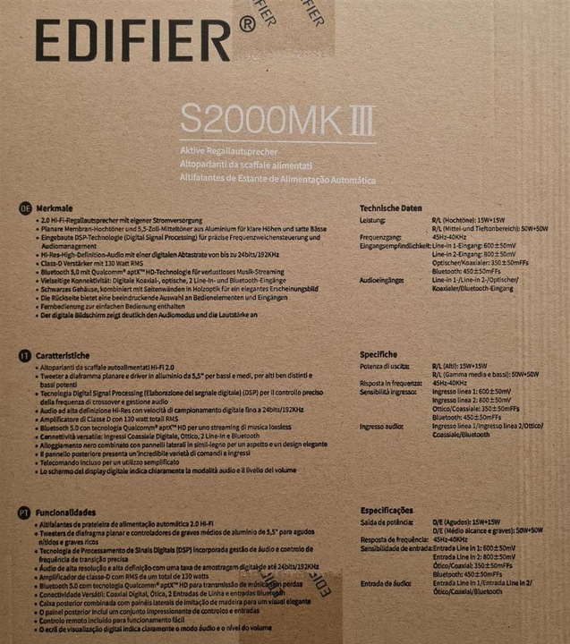 Image du produit Edifier S2000MKIII (1 paire, 130 W)