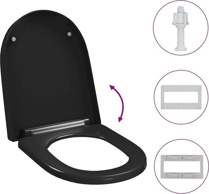 Produktbild vidaXL Toilettendeckel mit Absenkautomatik