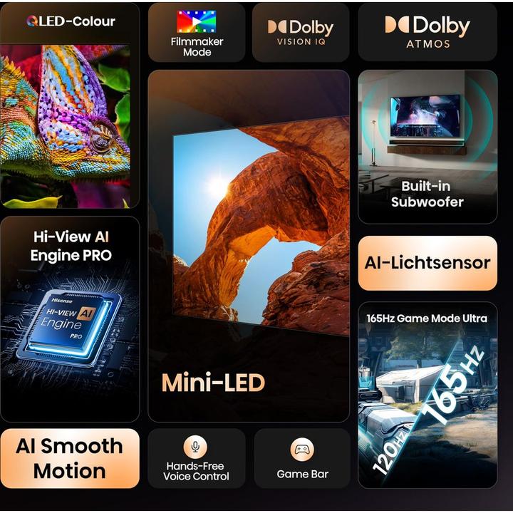 Immagine prodotto Hisense TV 100U7Q (100", U7Q, Mini-LED, 4K, 2025)