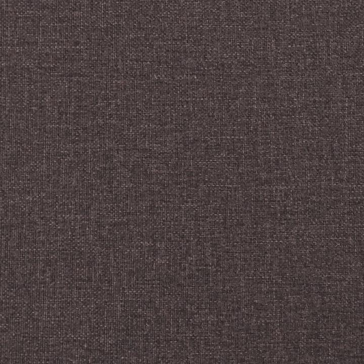 Produktbild VidaXL Bettgestell Polsterbett Bett Doppelbett Dunkelbraun 180x200cm Stoff (180 x 200 cm)