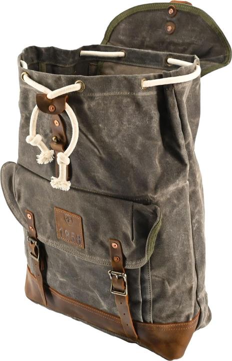 Actual product image Army Shop #6 Vintage army tent fabric backpack waxed (18 l)