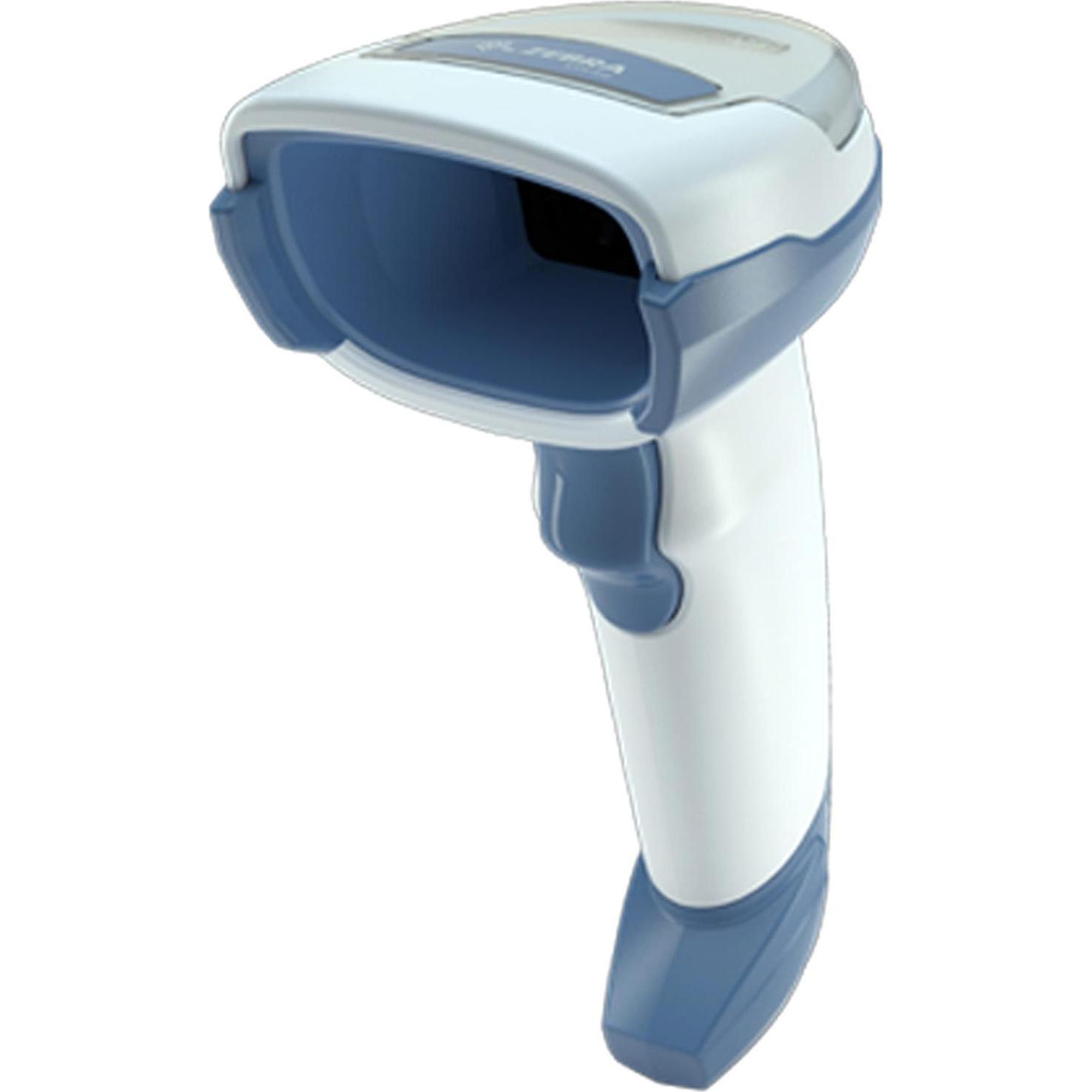 Zebra DS4608-HC - Healthcare - USB Kit - Barcode-Scanner (1D-Barcodes, 2D-Barcodes), Barcode-Scanner, Weiss, Blau