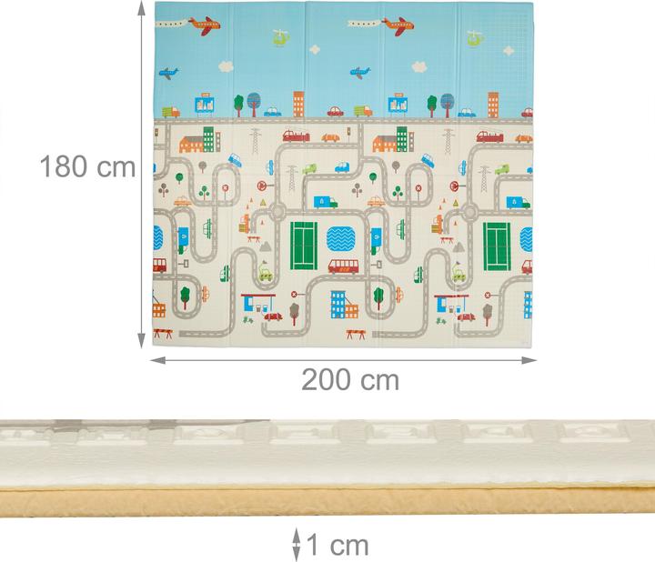 Actual product image Relaxdays Spielmatte (200 x 180 x 1 cm)