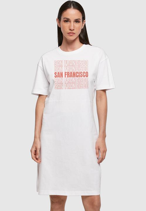 Image du produit Merchcode Ladies San Francisco Organic Oversized Slit Tee Dress - 118819 (S)