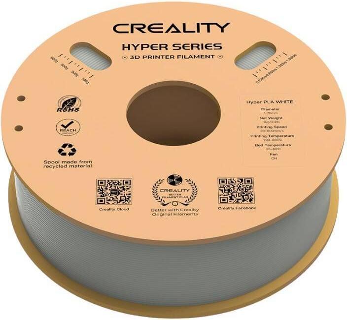 Actual product image Creality Filament PLA Hyper (PLA, 1.75 mm, 1000 g, White)