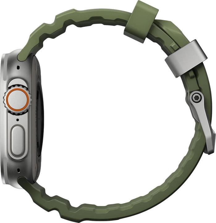 Actual product image Nomad Rocky Point Band (46 mm, Fluoroelastomer FKM, Leather, Titanium, Tyres)