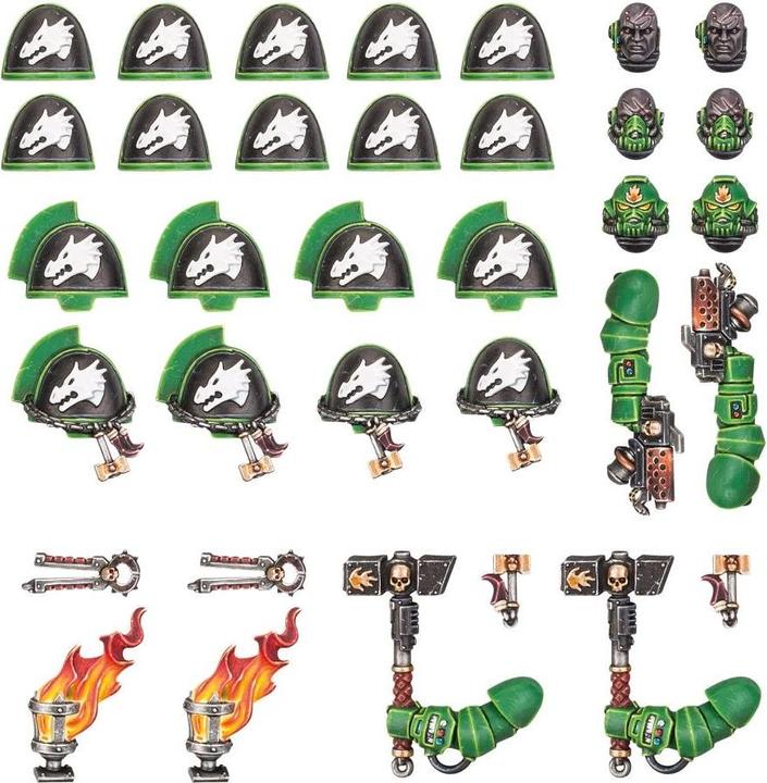 Actual product image Games Workshop Salamanders Primaris Improvements and Decals (Plastic)