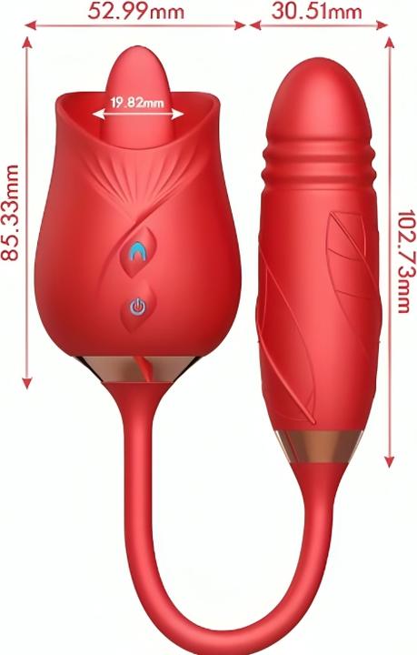 Productafbeelding Armony Verrukkelijke Bloem Vibrator & Roodtong Poke