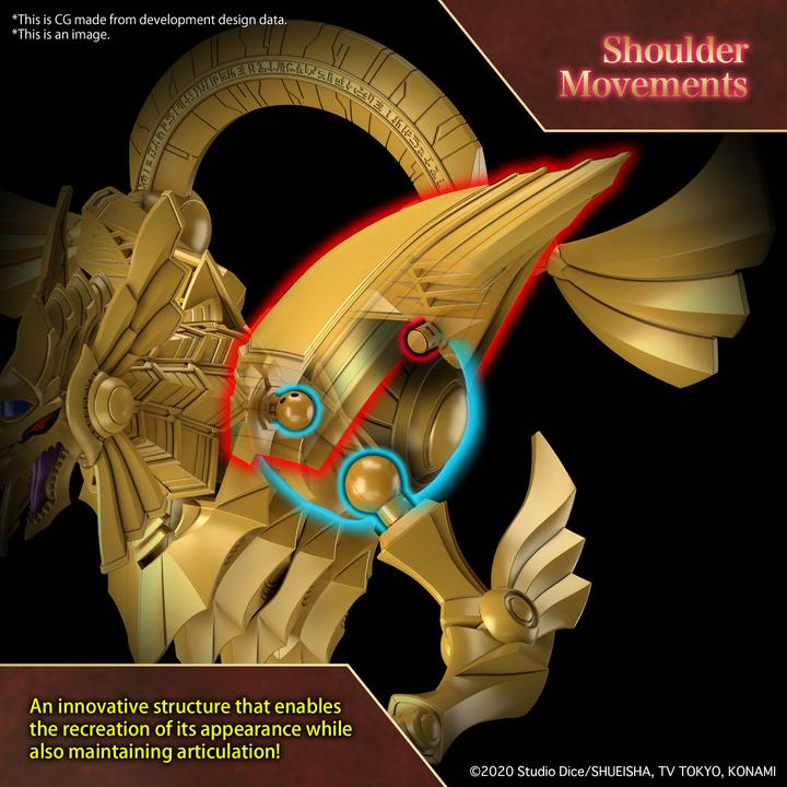 Actual product image Bandai YU-GI-OH! -Figure-rise stand. Amplified Winged dragon of Ra -Model Kit