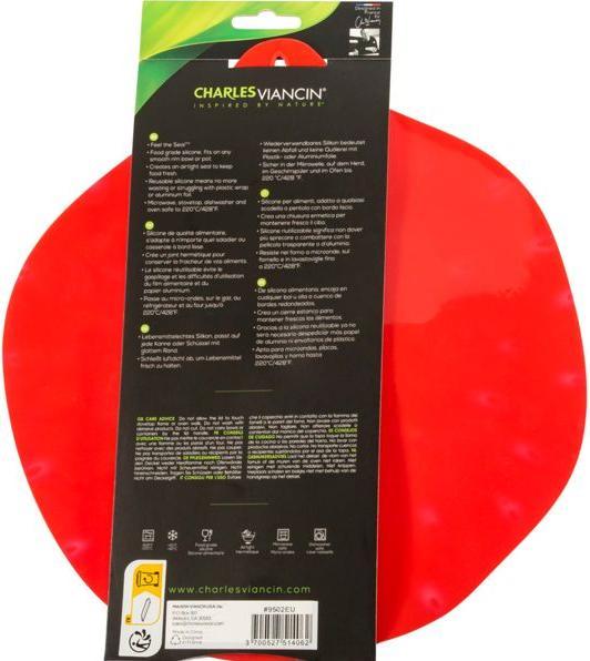 Actual product image Charles Viancin BERRIES 23 cm Silikon-Deckel Rot