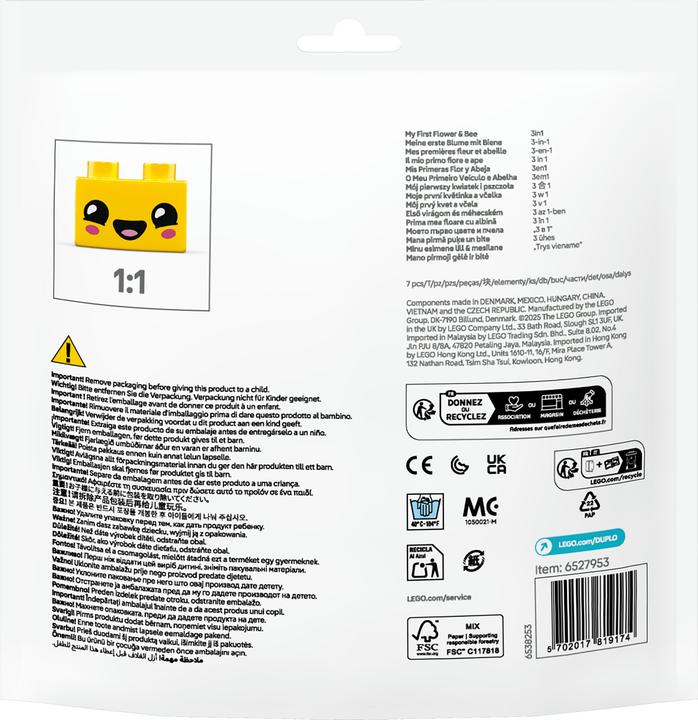 Image du produit LEGO Ma première fleur avec une abeille (30686)