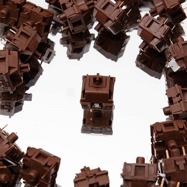 Immagine prodotto Akko CS POM Marrone Interruttori, meccanici, a 3 pin, tattili, MX-Stem, 40g - 45 pezzi