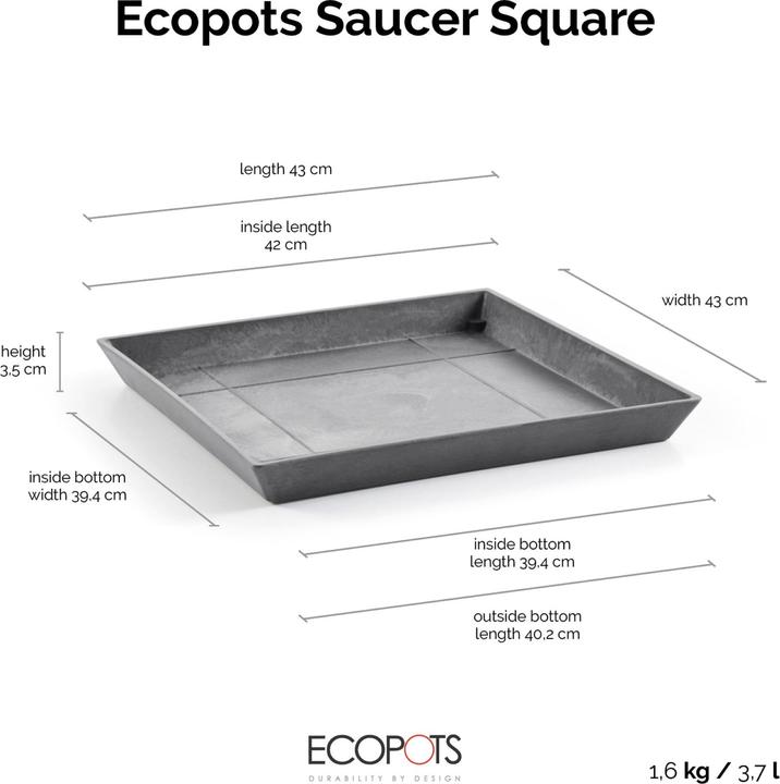 Produktbild Ecopots Saucer Rotterdam