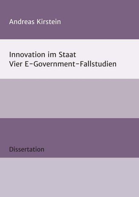 Produktbild Innovation im Staat (Deutsch, Andreas Kirstein, 2018)