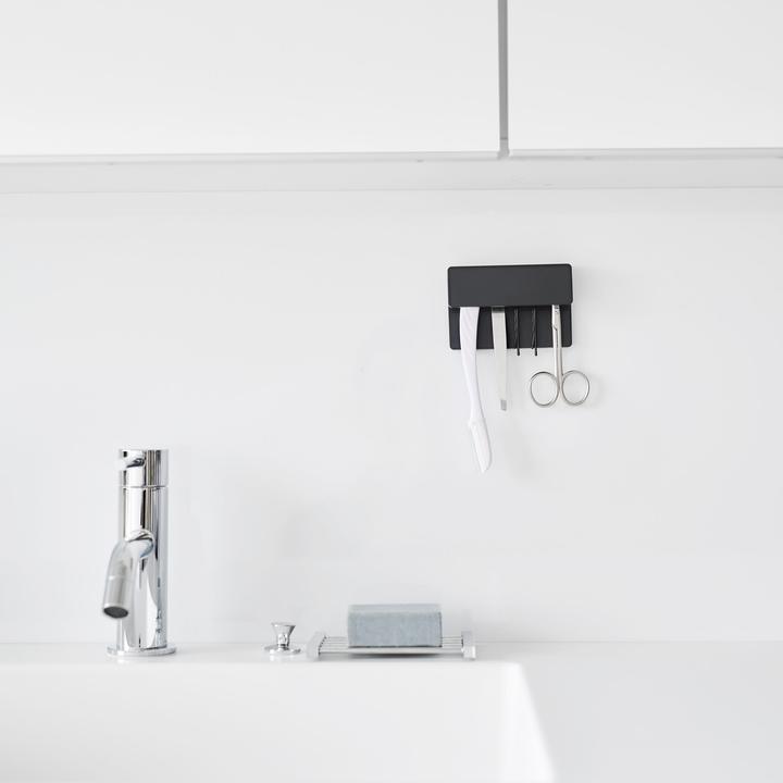 Immagine prodotto Yamazaki Ampio gancio adesivo porta spazzolino e dentifricio TOWER