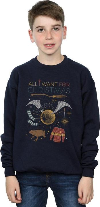 Produktbild All I Want For Christmas Sweatshirt Jungen (140, 146)