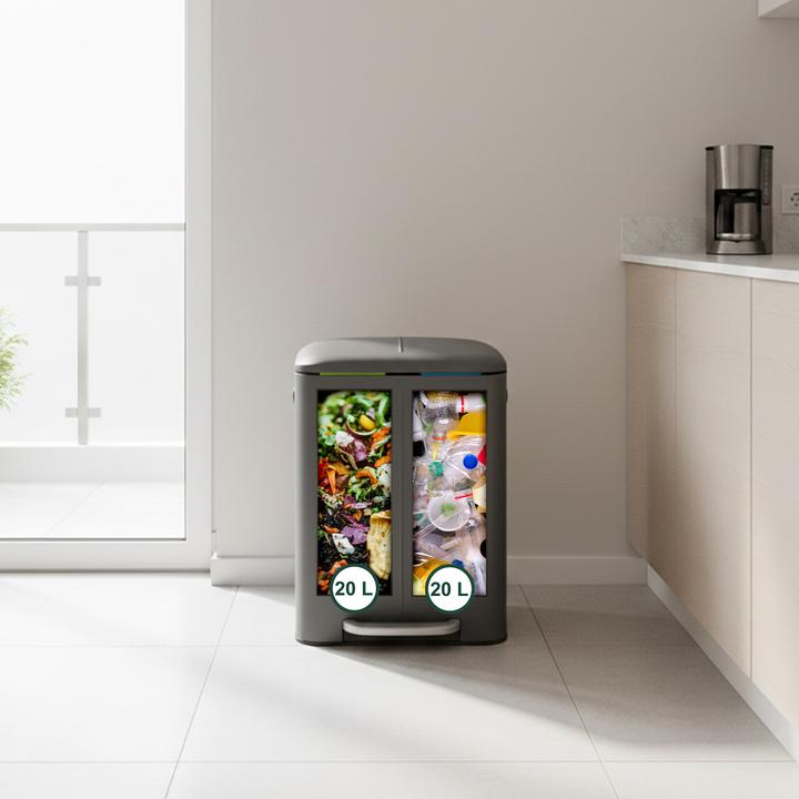 Produktbild Relaxdays Mülleimer 2 Fächer (40 l)