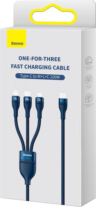 Productafbeelding Baseus Flash serie II" C type USB (1.50 m, USB 3.2 Gen 1)